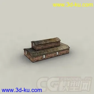 3D打印模型东方古代建筑场景老房子的图片