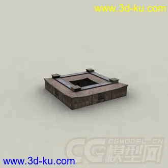3D打印模型东方古代建筑场景老房子的图片