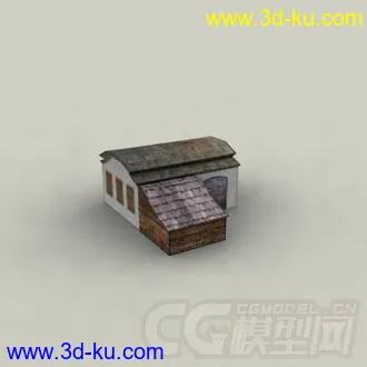 3D打印模型东方古代建筑场景老房子的图片