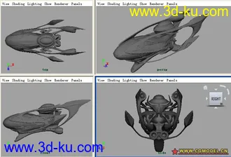 3D打印模型小飞船的图片