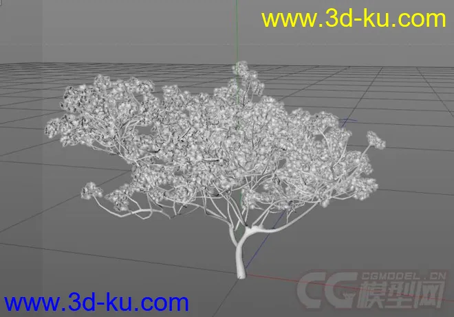 桃树 c4d模型的图片1