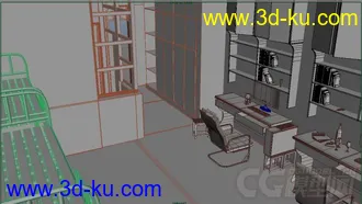 3D打印模型宿舍场景（做的不好不要吐槽）的图片