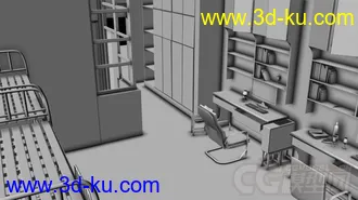 3D打印模型宿舍场景（做的不好不要吐槽）的图片