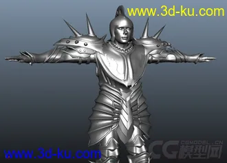 3D打印模型自创的铠甲武士的图片