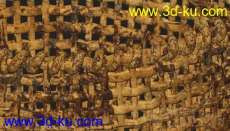 3D打印模型自己做的木质编制框，竹编篮子，竹框的图片