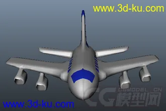 3D打印模型民用飞机简单造型的图片