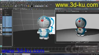3D打印模型蓝胖子一枚  重新修改了一下（机器猫）的图片