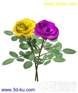 3D打印模型做了一朵玫瑰花的图片