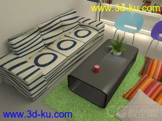 3D打印模型场景客厅的图片