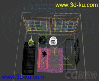 3D打印模型场景客厅的图片