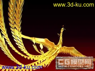 凤凰模型带骨骼绑定的图片