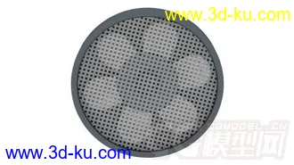 3D打印模型两个道路上的小部件【排气扇、隔离墩】的图片