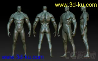 3D打印模型肌肉男的图片