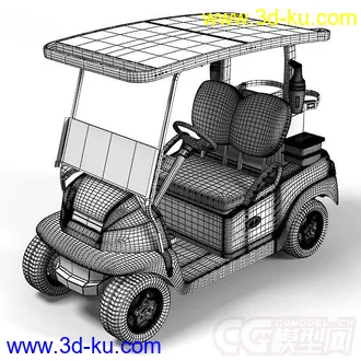 3D打印模型高模高尔夫球车的图片