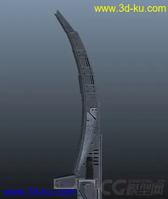 3D打印模型【首发]科幻走廊通道柱子的图片
