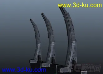 3D打印模型【首发]科幻走廊通道柱子的图片