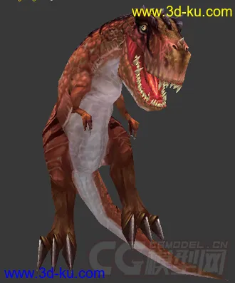 3D打印模型霸王龙。带动画。材质。的图片