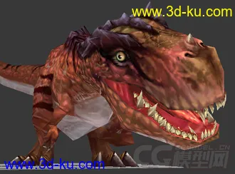 3D打印模型霸王龙。带动画。材质。的图片