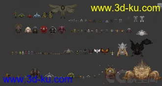 3D打印模型怪物合集的图片