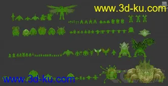 3D打印模型怪物合集的图片