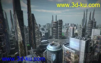 3D打印模型大师级科幻元素建筑合集第四部，科幻城市未来城市建筑部件，低面次时代的图片