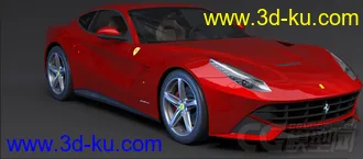 超写实 法拉利Ferrari FF  3D模型的图片
