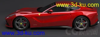 超写实 法拉利Ferrari FF  3D模型的图片