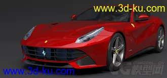 超写实 法拉利Ferrari FF  3D模型的图片