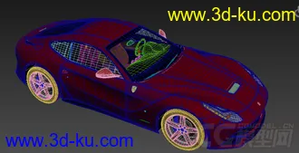 超写实 法拉利Ferrari FF  3D模型的图片