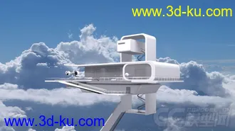 3D打印模型遗落战境场景+蜻蜓飞行器，带动画。的图片