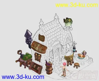 3D打印模型【Q版房子】来交流交流的图片