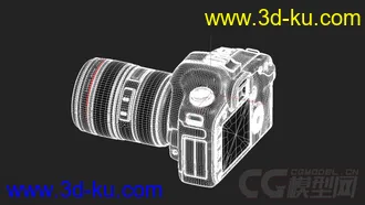 超写实影视广告级单反相机3D模型的图片