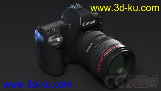 超写实影视广告级单反相机3D模型的图片