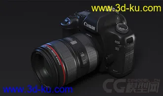 超写实影视广告级单反相机3D模型的图片