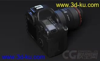 超写实影视广告级单反相机3D模型的图片