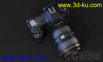 超写实影视广告级单反相机3D模型的图片