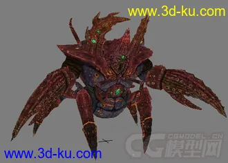 3D打印模型螃蟹怪，有材质动画的图片