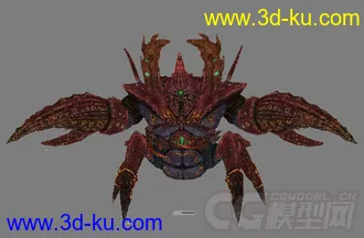 3D打印模型螃蟹怪，有材质动画的图片