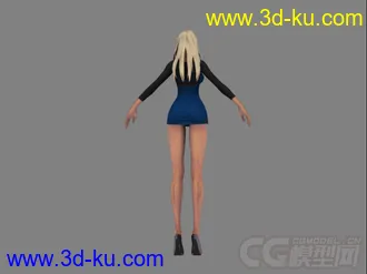 3D打印模型剑灵女教师，带贴图 绑定 希望大家喜欢的图片