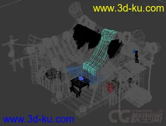 3D打印模型q版 3转2 精细房子 有材质 高模的图片