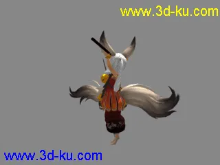 3D打印模型剑灵人物，舞剑舞棍的图片