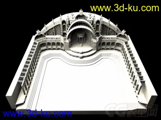 3D打印模型非常精致的一个西方写实场景，网上找到的，分享给大家的图片