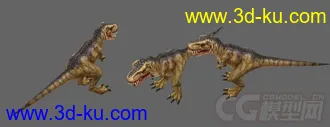3D打印模型恐龙 有贴图材质 动画的图片