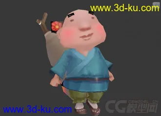 诛仙宠物花和尚-行走模型动作模型的图片
