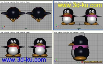 3D打印模型Q仔Q妹的图片