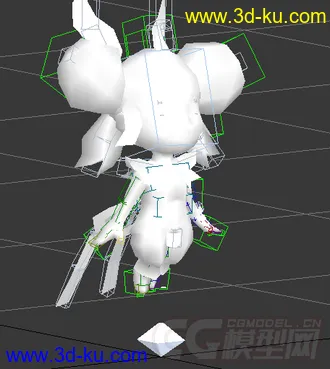 诛仙宠物嫦娥初级-挂点动作模型的图片