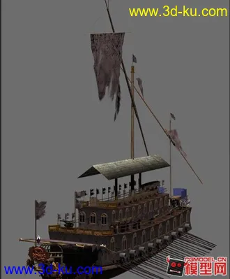 3D打印模型改造海盗船（贴图动画）的图片