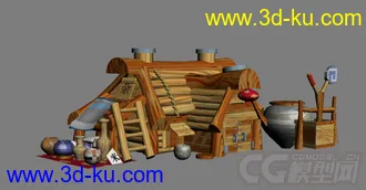 3D打印模型一个Q版场景的图片