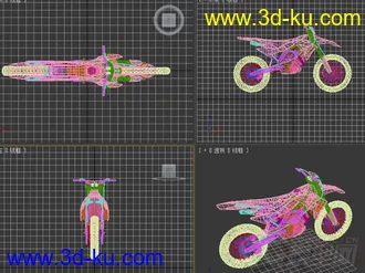 酷炫摩托车3D模型下载01的图片