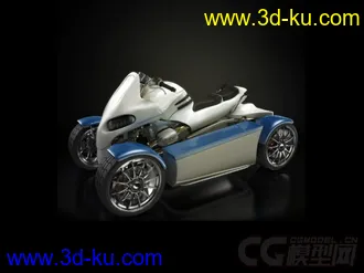 酷炫摩托车3D模型下载的图片